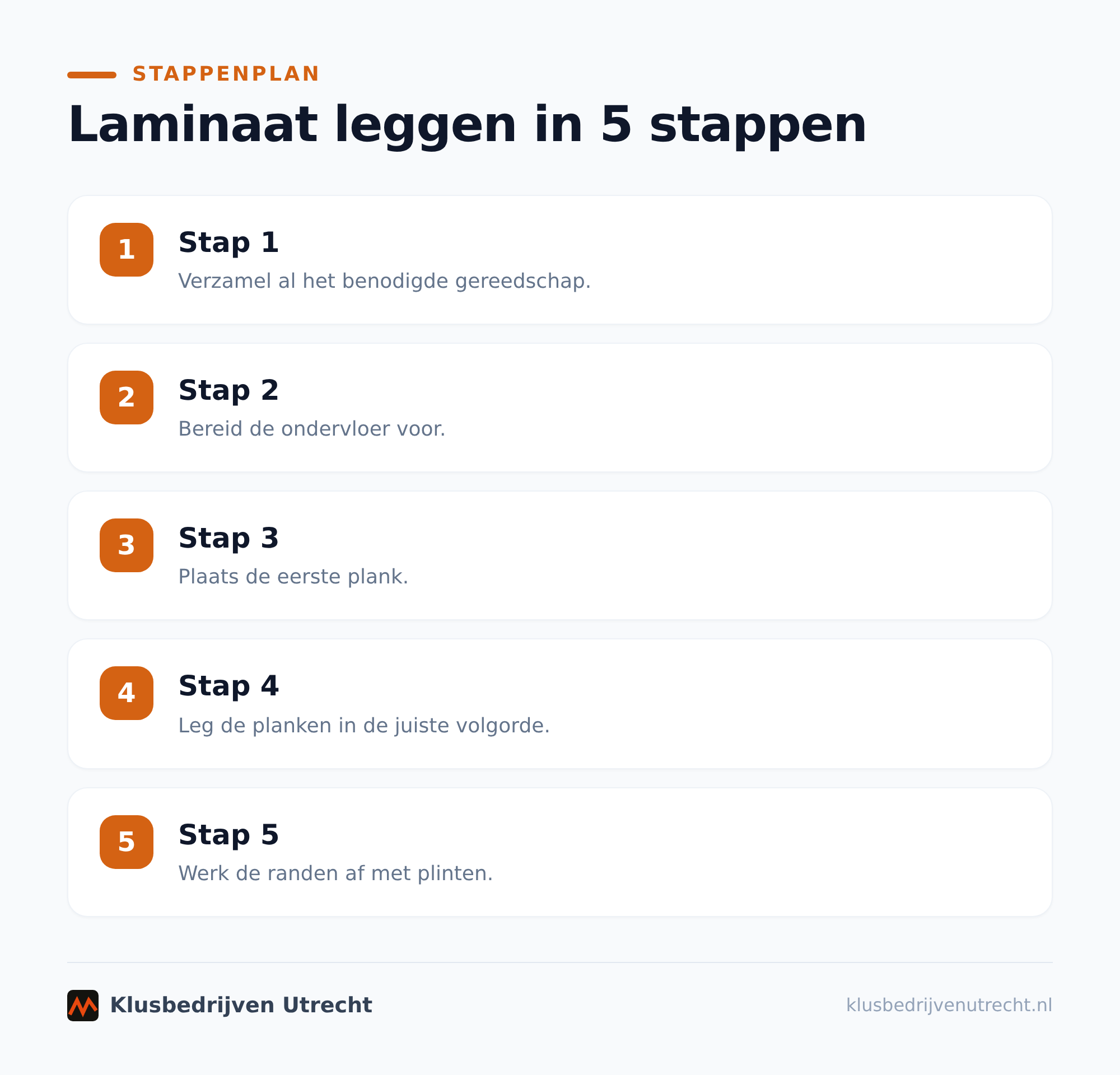 Laminaat leggen begint met een goede voorbereiding